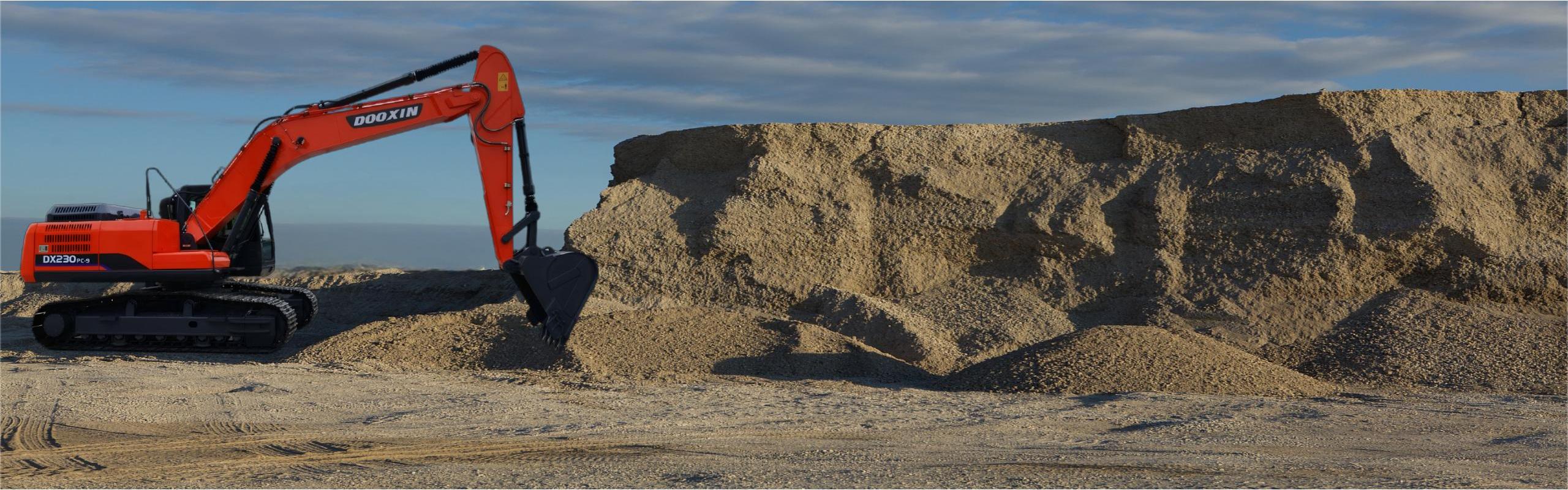 Excavatrice de chenilles