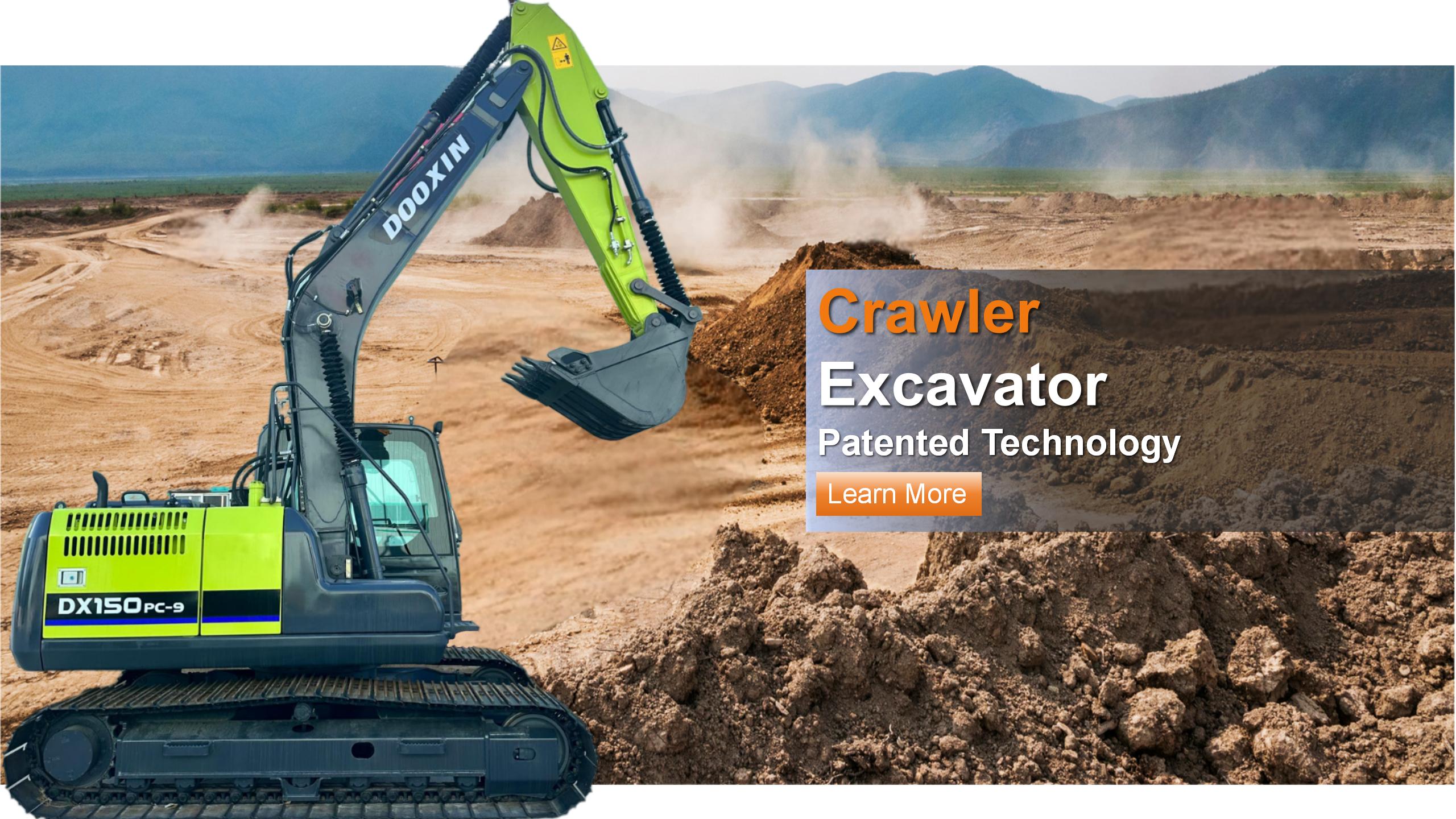 Excavatrice de chenilles