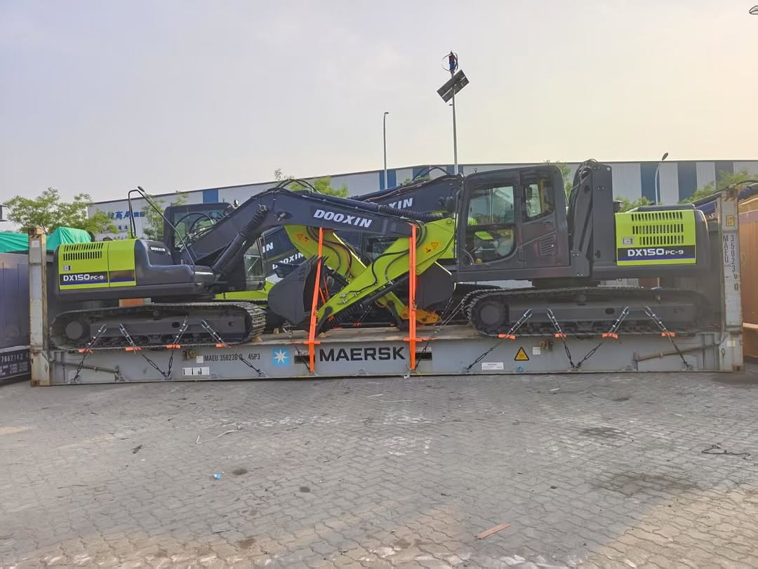 15 tonnes, 23 tonnes excavatrices prêtes pour l'expédition au Moyen-Orient