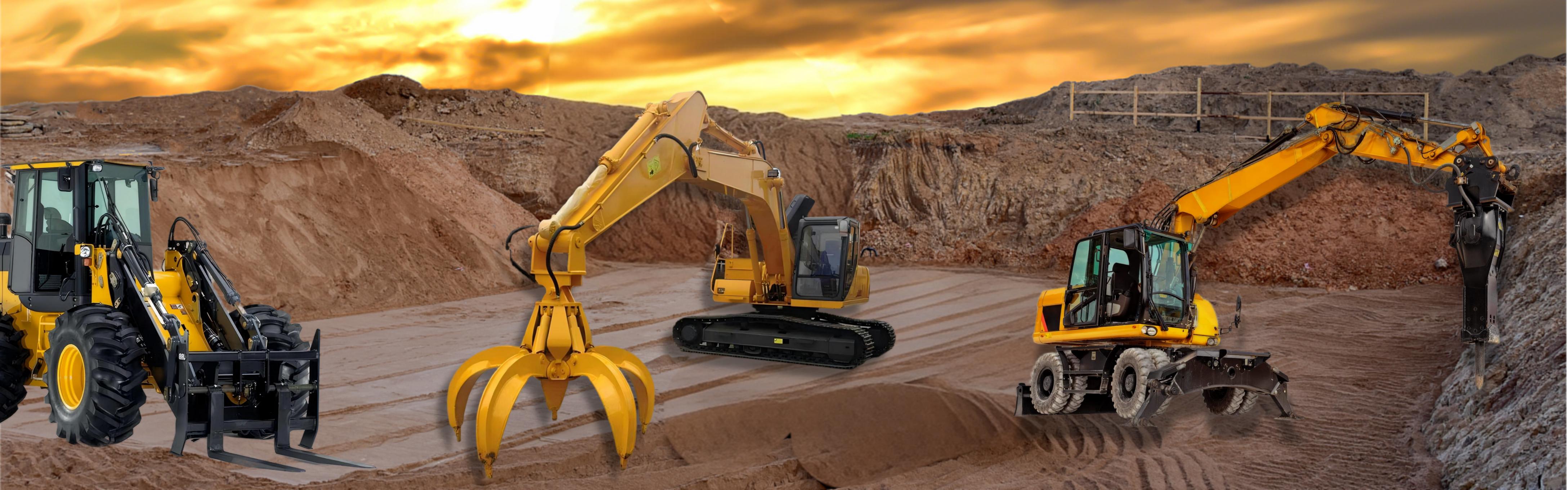 Attachements d'excavatrice de chenilles