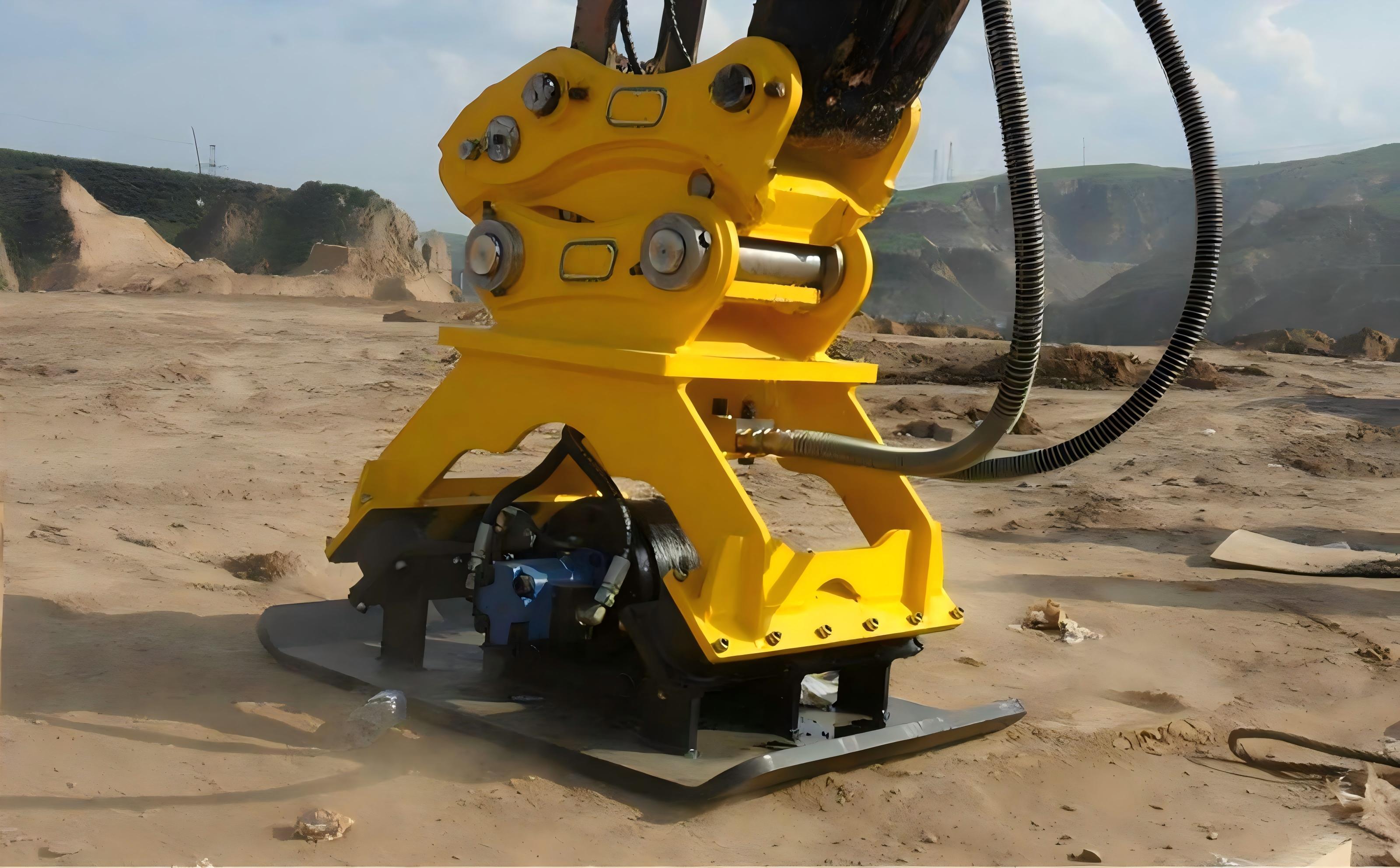 Accessoires d'excavatrice - Compacteur plat hydraulique