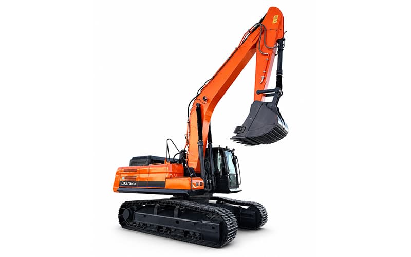 L'ennemi juré du hard rock dans le secteur minier ! La DX370PC-9 (excavatrice de 35,6 tonnes) : Déblayer toute une section de mine en une journée.